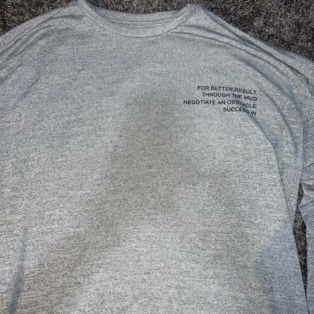 Grey long sleeve top